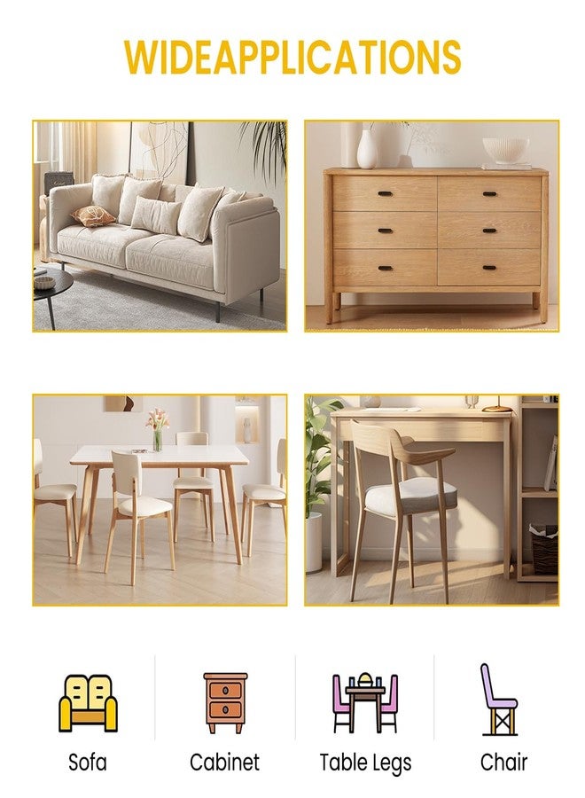 Serplex وسادات أرجل أثاث مطاطية دائرية من سيربلكس®، قطرها 0.7 بوصة، تُثبّت بالبراغي، مانعة للانزلاق، لحماية الأرضيات وتقليل الضوضاء، مناسبة للطاولات والمكاتب والكراسي، عبوة من 32 قطعة - Image 4